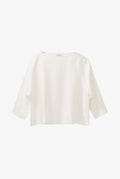 Signature long sleeved silk top