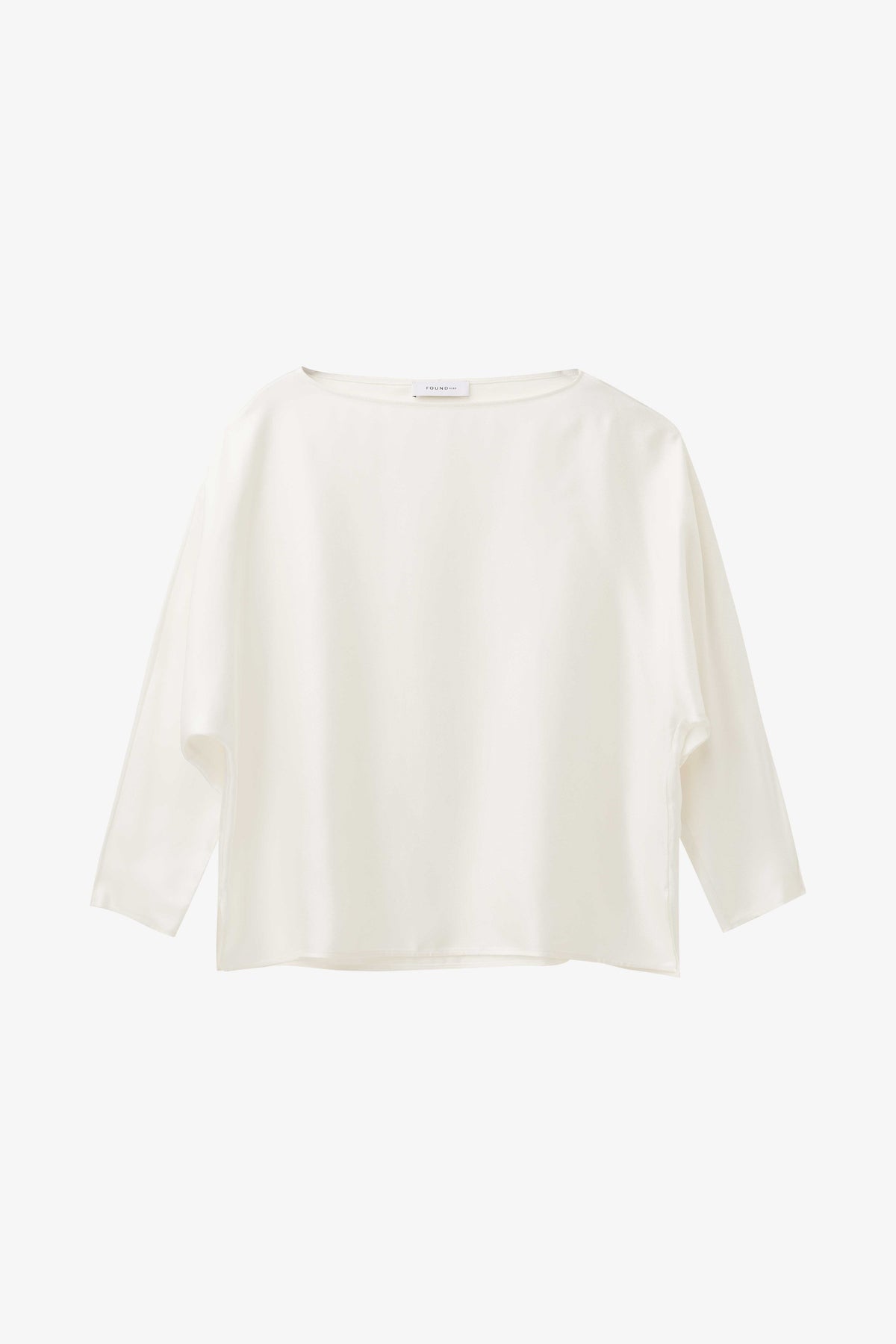 Signature long sleeved silk top