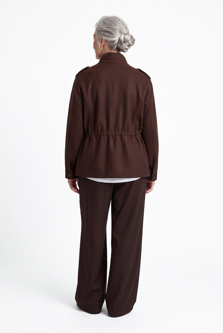 Relaxed-fit jersey cotton field jacket