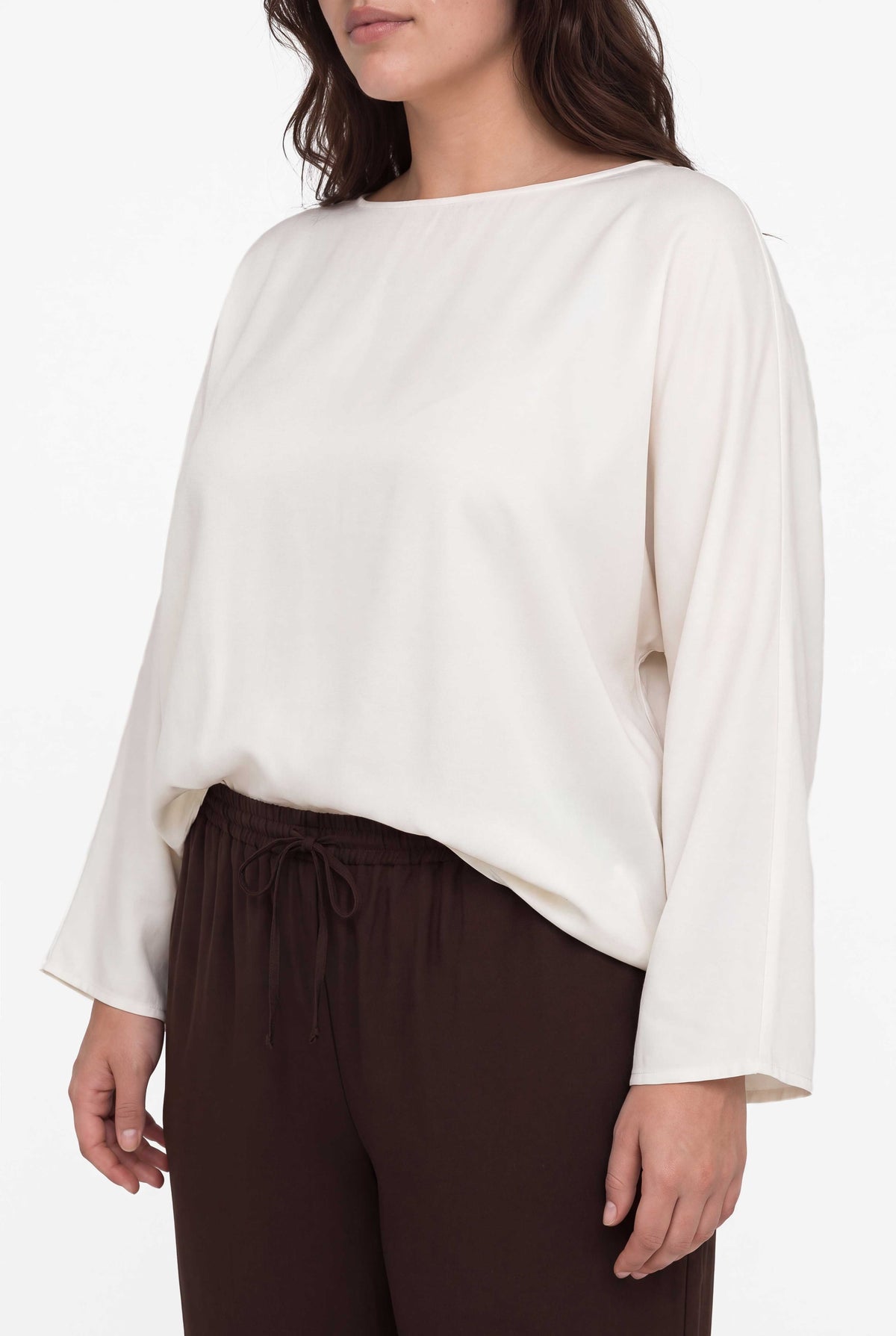 Signature long sleeved tencel top